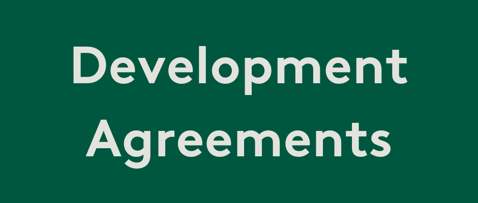 Development Agreements Button